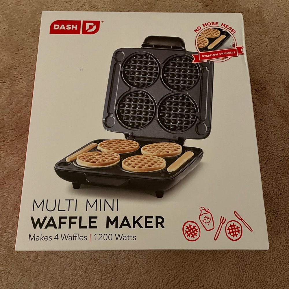 NEW DASH WAFFLE MAKER MULTI MINI WAFFLE